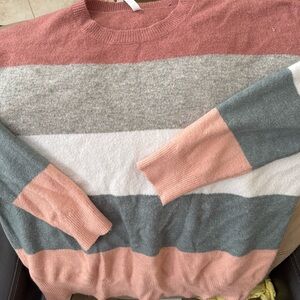 Colorful Striped Women's Sweater